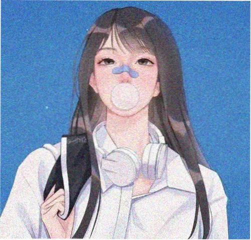 读者头像：戴着耳机的正面剪影